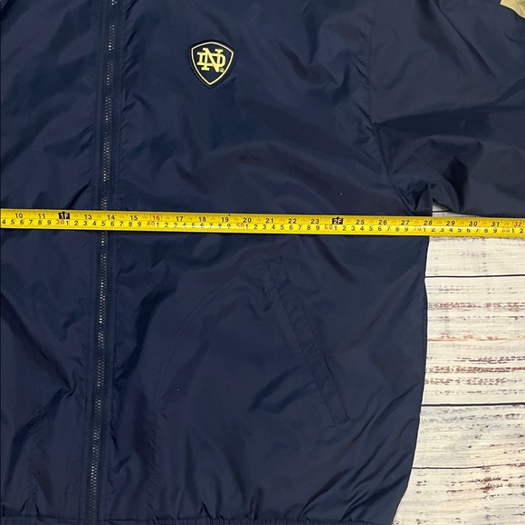 Vintage Adidas Notre Dame Fighting Irish Windbreaker Jacket Mens 2XL - Picture 4 of 9